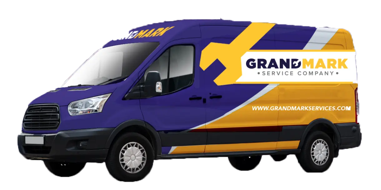 Grandmark Service Company branded vehicle fleet